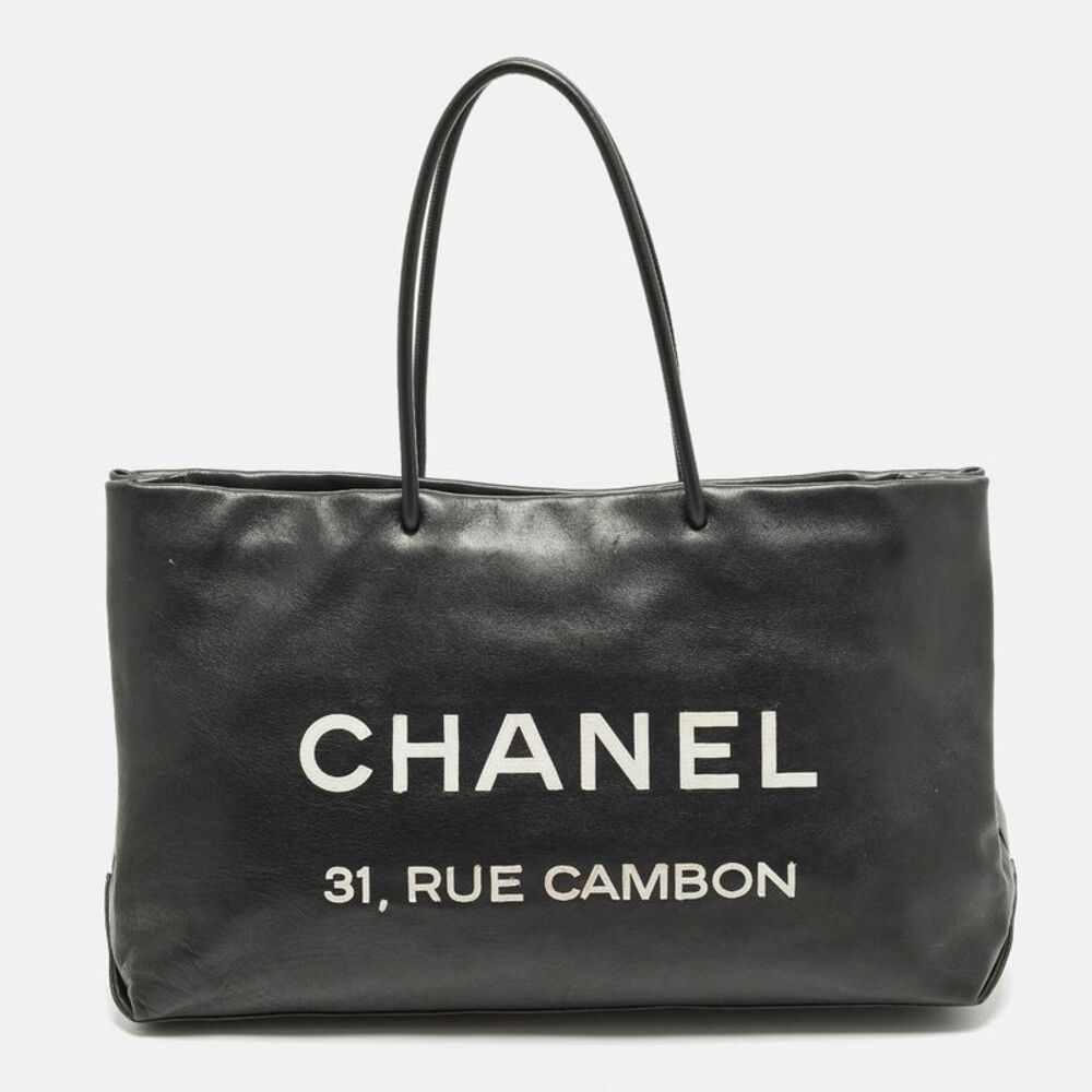 Chanel 31 Rue Cambon Black Leather Tote